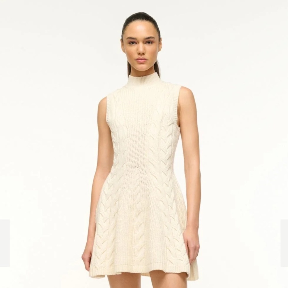 STAUD charade dress ivory